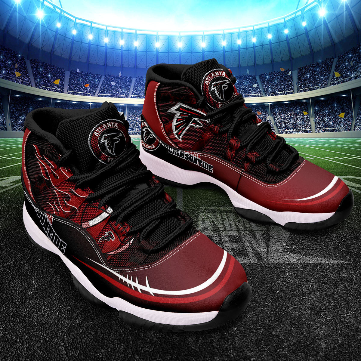 Atlanta Falcons Air Jordan 11 Sneakers NFL Custom Sport Shoes