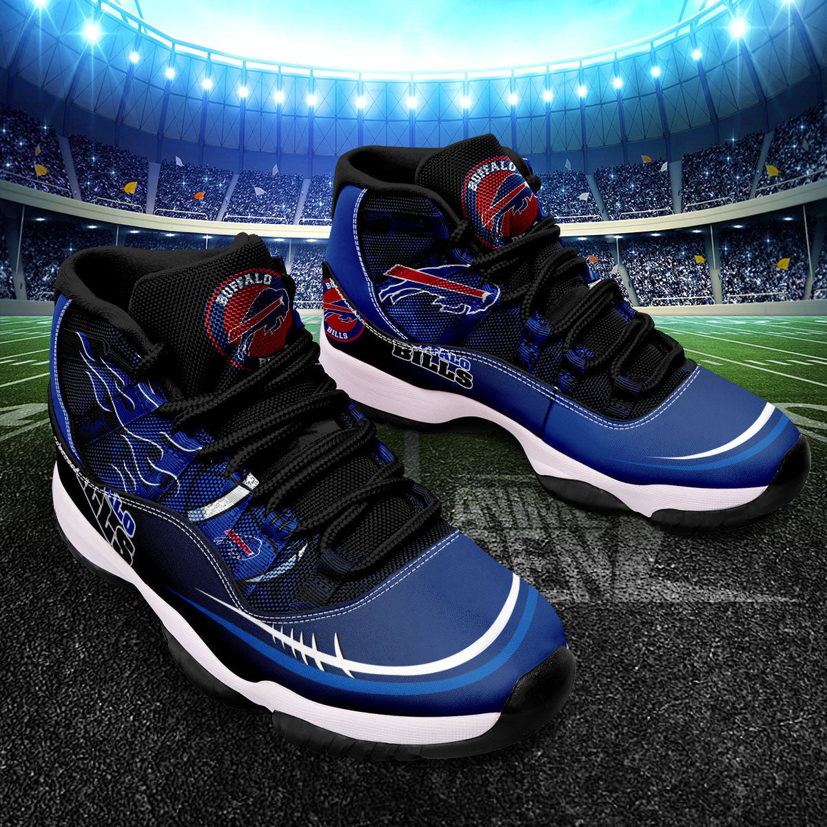 Buffalo Bills Air Jordan 11 Sneakers NFL Custom Sport Shoes