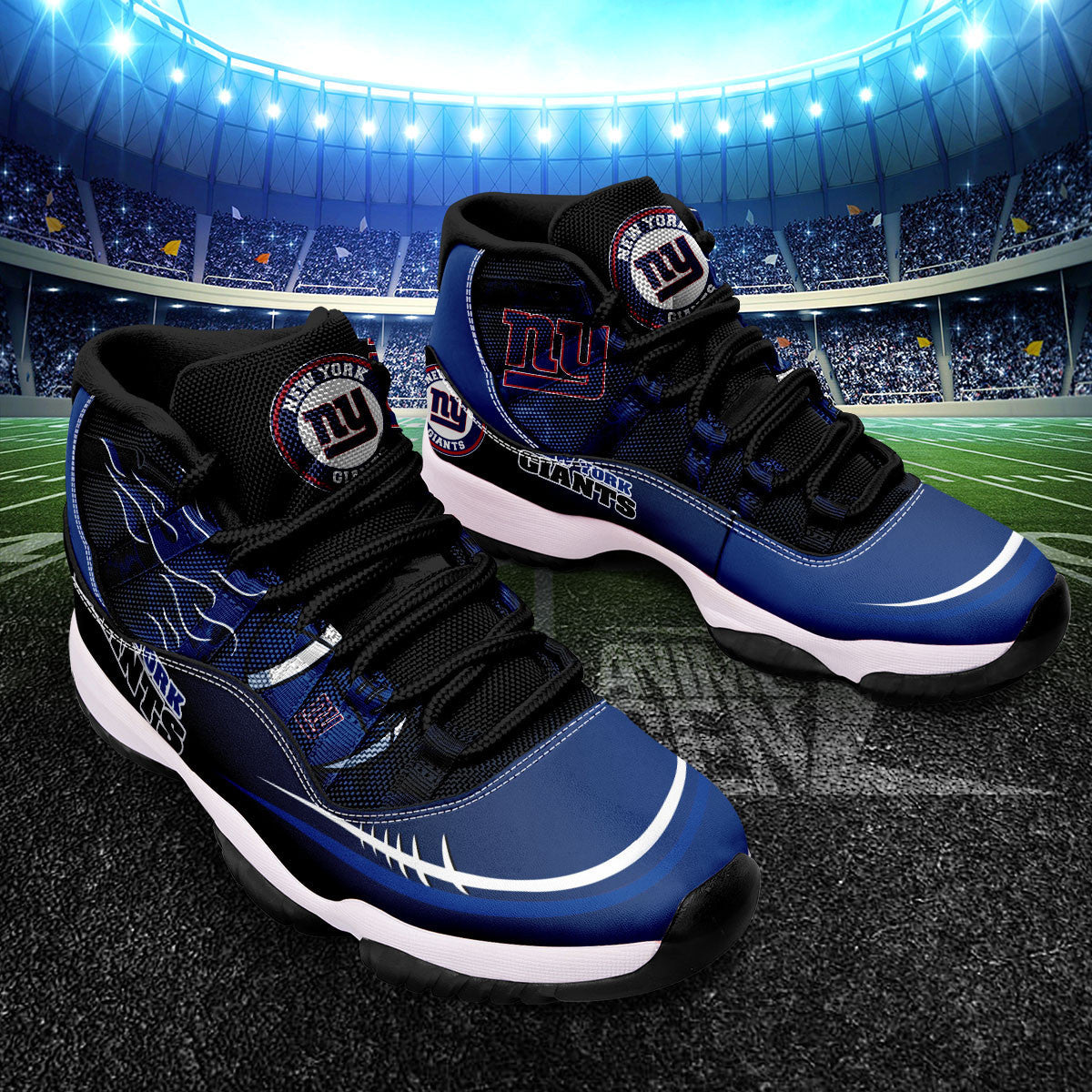 New York Giants Air Jordan 11 Sneakers NFL Custom Sport Shoes