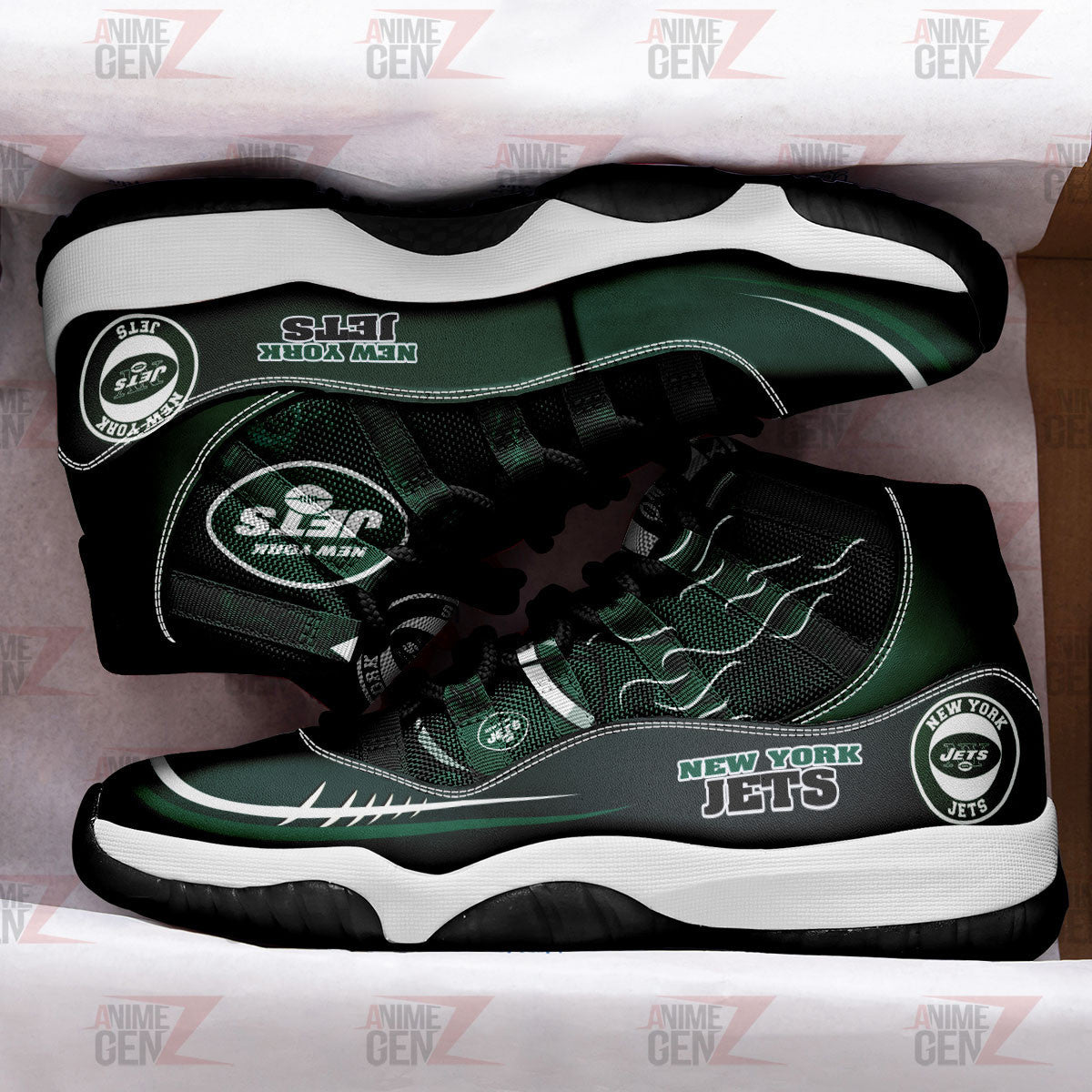 New York Jets Air Jordan 11 Sneakers NFL Custom Sport Shoes