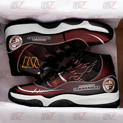 Washington Commanders Air Jordan 11 Sneakers NFL Custom Sport Shoes
