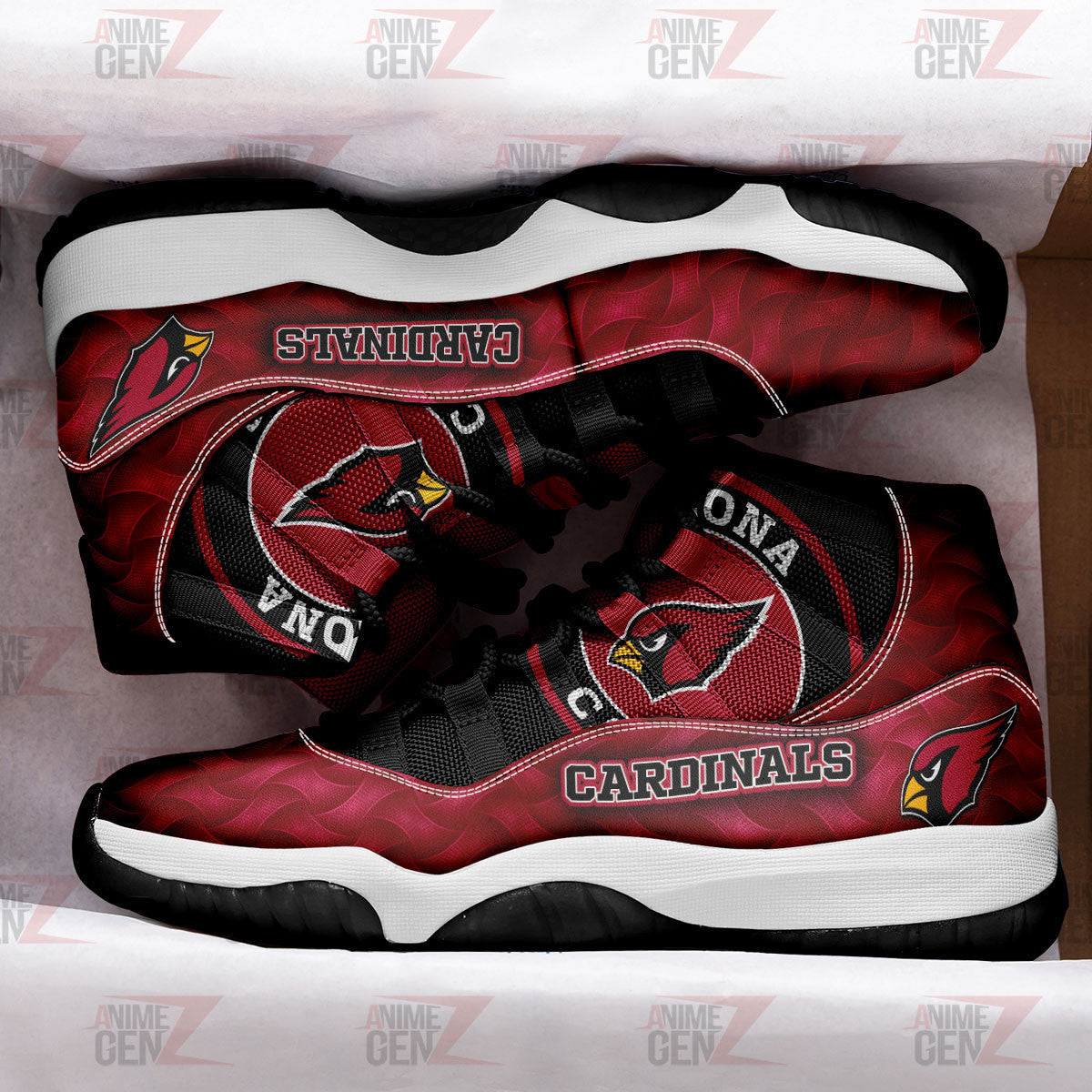 Arizona Cardinals Air Jordan 11 Sneakers NFL Custom Sport Shoes