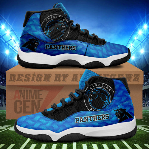 Carolina Panthers Air Jordan 11 Sneakers NFL Custom Sport Shoes