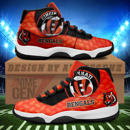 Cincinnati Bengals Air Jordan 11 Sneakers NFL Custom Sport Shoes