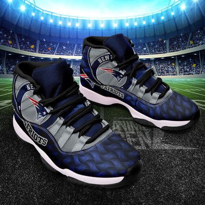 New England Patriots Air Jordan 11 Sneakers NFL Custom Sport Shoes