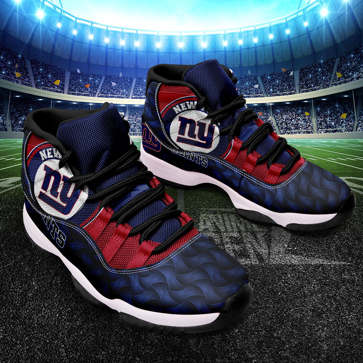 New York Giants Air Jordan 11 Sneakers NFL Custom Sport Shoes