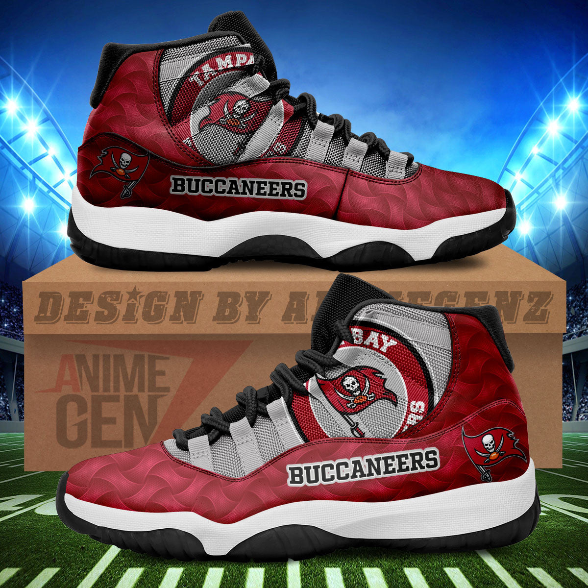 Tampa Bay Buccaneers Air Jordan 11 Sneakers NFL Custom Sport Shoes