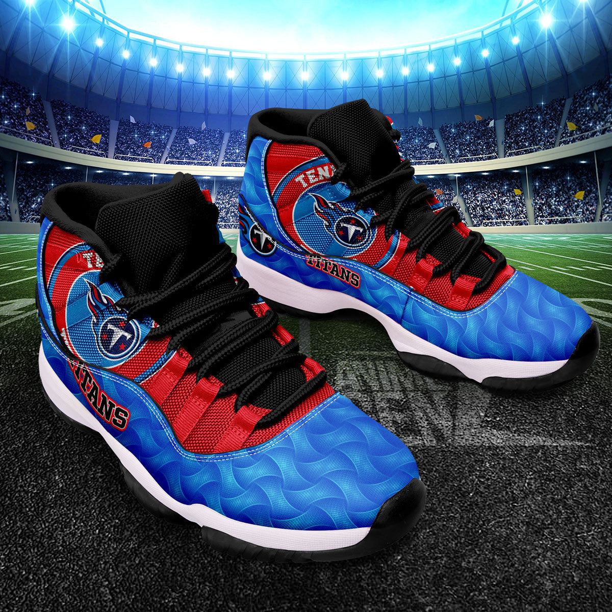 Tennessee Titans Air Jordan 11 Sneakers NFL Custom Sport Shoes