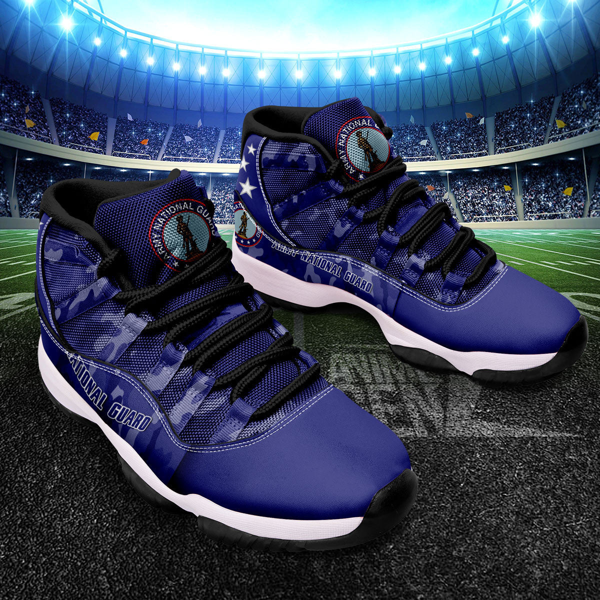 Army National Guard Air Jordan 11 US Armed Force Custom Shoes