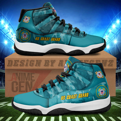 US Coast Guard Air Jordan 11 US Armed Force Custom Shoes