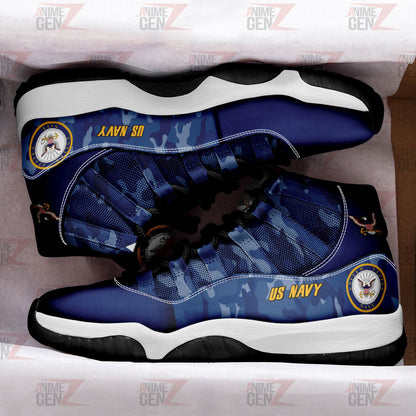 US Navy Air Jordan 11 US Armed Force Custom Shoes