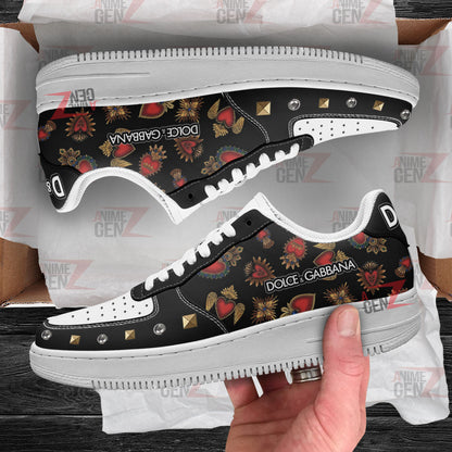 Dolce & Gabbana Air Force Sneakers Custom Fashion Brand Shoes