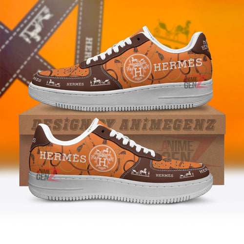 Hermes Air Force Sneakers Custom Fashion Brand Shoes