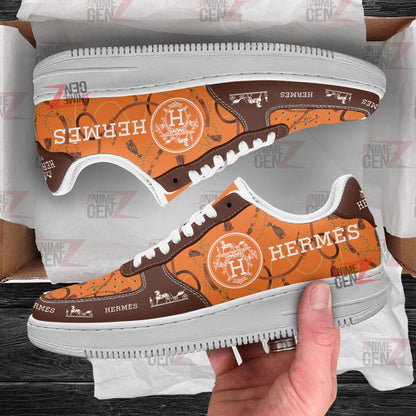 Hermes Air Force Sneakers Custom Fashion Brand Shoes