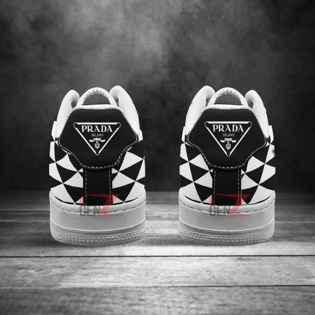 Prada Air Force Sneakers Custom Fashion Brand Shoes