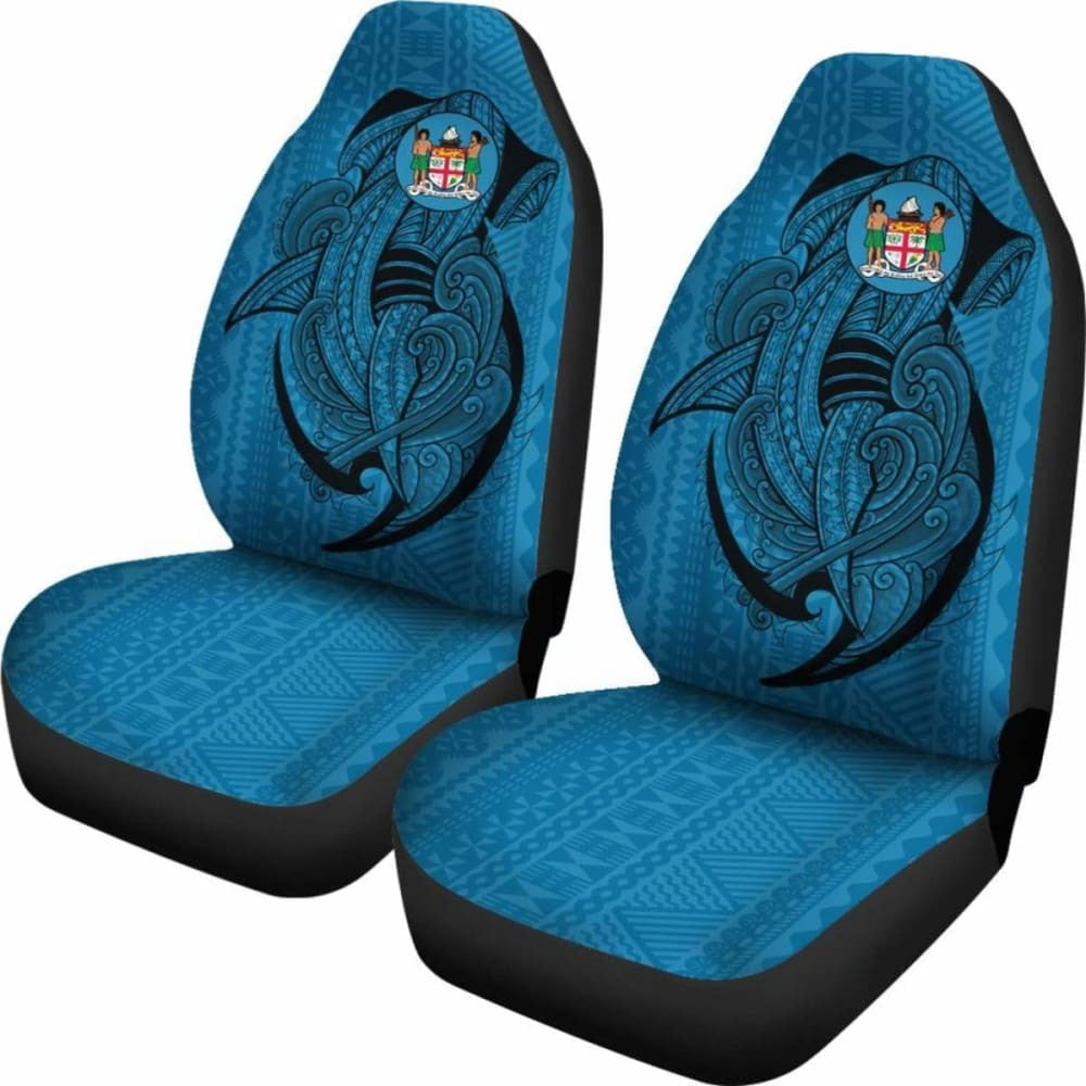 Fiji Car Seat Covers Shark Coat Of Arms Amazing