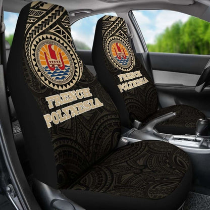 French Polynesia Car Seat Covers - French Polynesia Coat Of Arms - Amazing