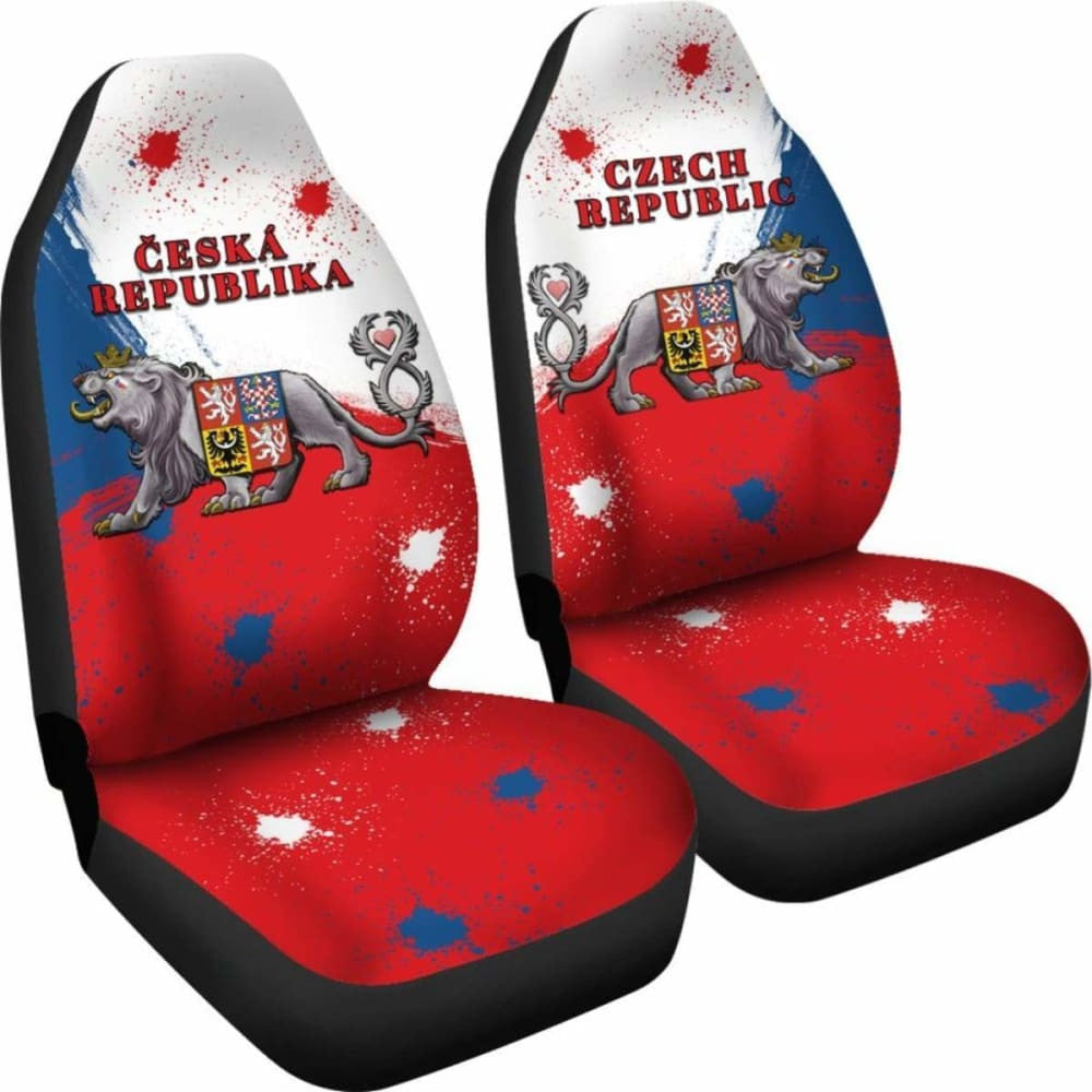 Coat Of Arms Czech Republic Lion Car Seat Covers Amazing