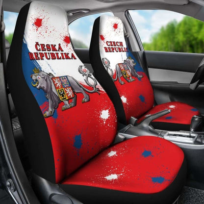 Coat Of Arms Czech Republic Lion Car Seat Covers Amazing