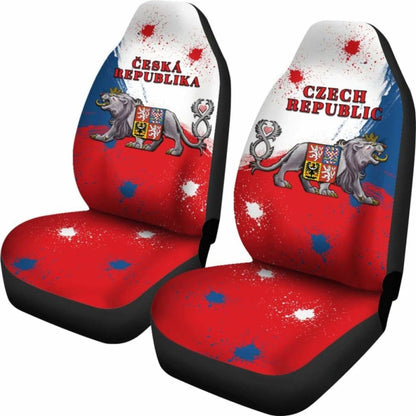 Coat Of Arms Czech Republic Lion Car Seat Covers Amazing