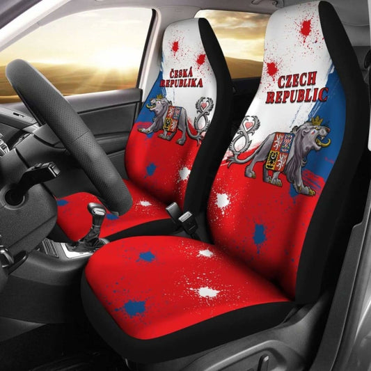 Coat Of Arms Czech Republic Lion Car Seat Covers Amazing