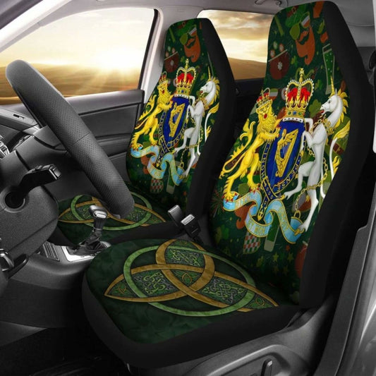 Coat Of Arms Kingdom Of Ireland Car Seat Covers - Celtic Inspired