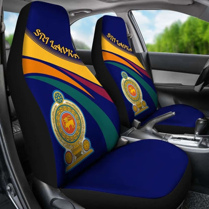 Sri Lanka Lion Coat Of Arms Car Seat Covers -