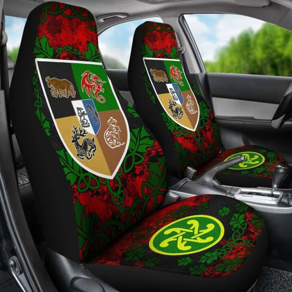Celtic Car Seat Covers - Celtic Coat Of Arms - Spirit Animals