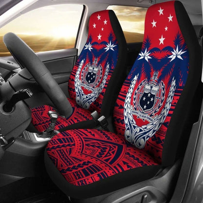 Samoa Car Seat Covers - Samoa Flag Coat Of Arms Coconut Tree - Amazing