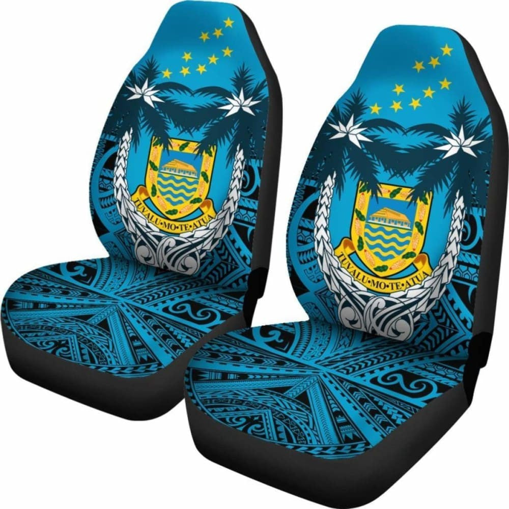 Tuvalu Car Seat Covers - Tuvalu Flag Coat Of Arms Coconut - Amazing