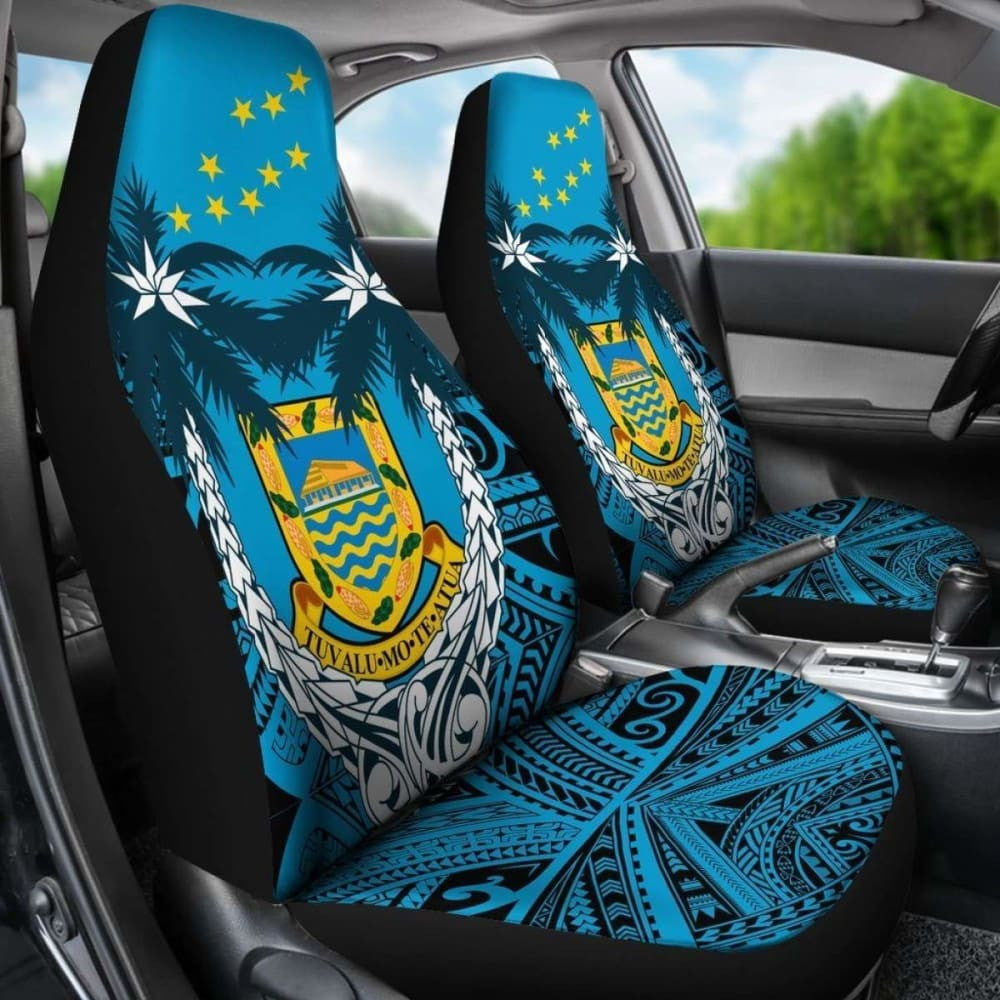 Tuvalu Car Seat Covers - Tuvalu Flag Coat Of Arms Coconut - Amazing