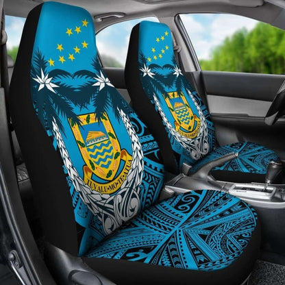 Tuvalu Car Seat Covers - Tuvalu Flag Coat Of Arms Coconut - Amazing