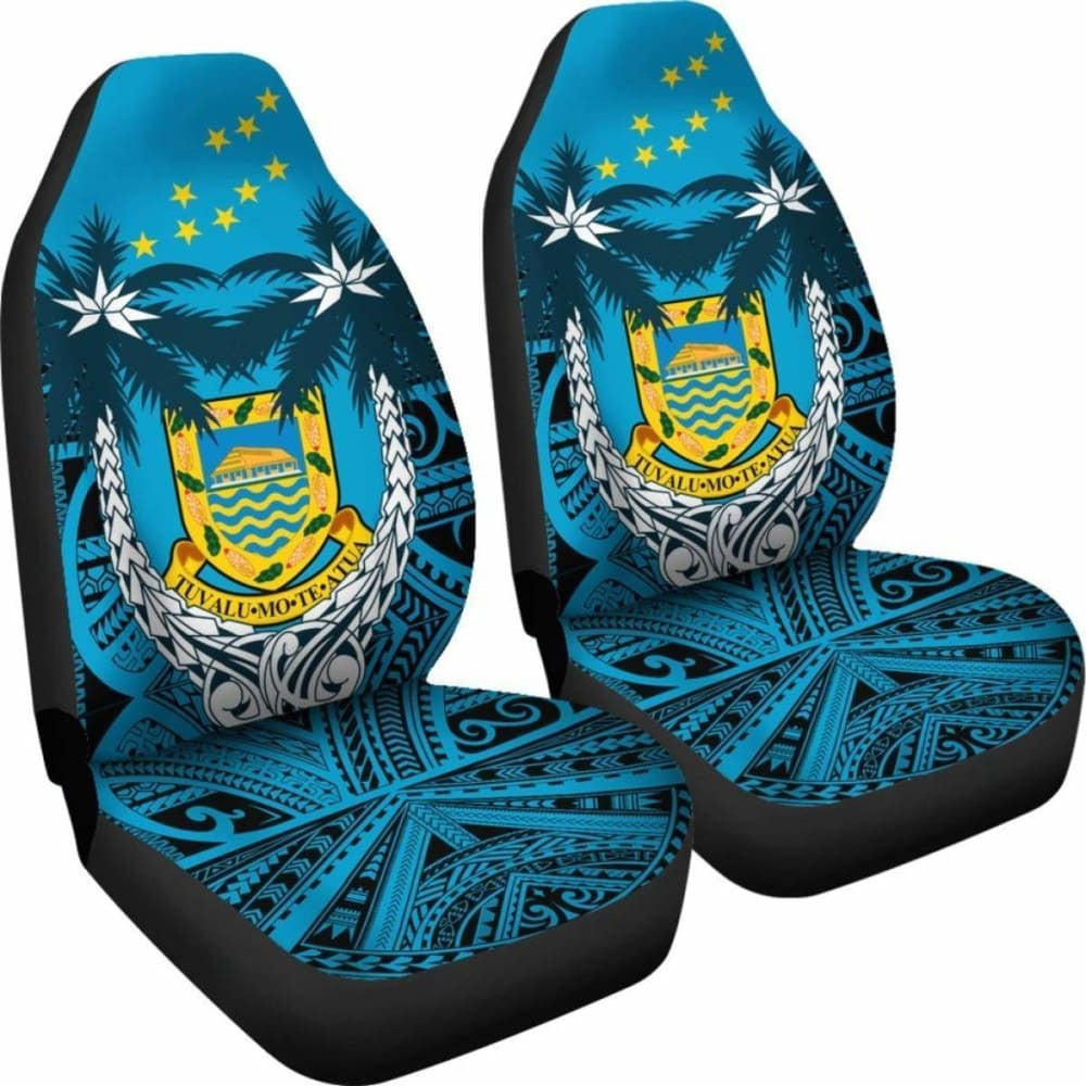 Tuvalu Car Seat Covers - Tuvalu Flag Coat Of Arms Coconut - Amazing