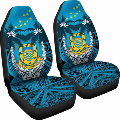 Tuvalu Car Seat Covers - Tuvalu Flag Coat Of Arms Coconut - Amazing