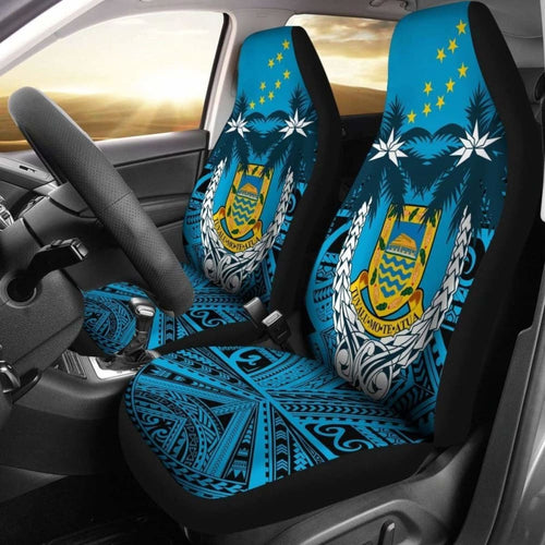 Tuvalu Car Seat Covers - Tuvalu Flag Coat Of Arms Coconut - Amazing