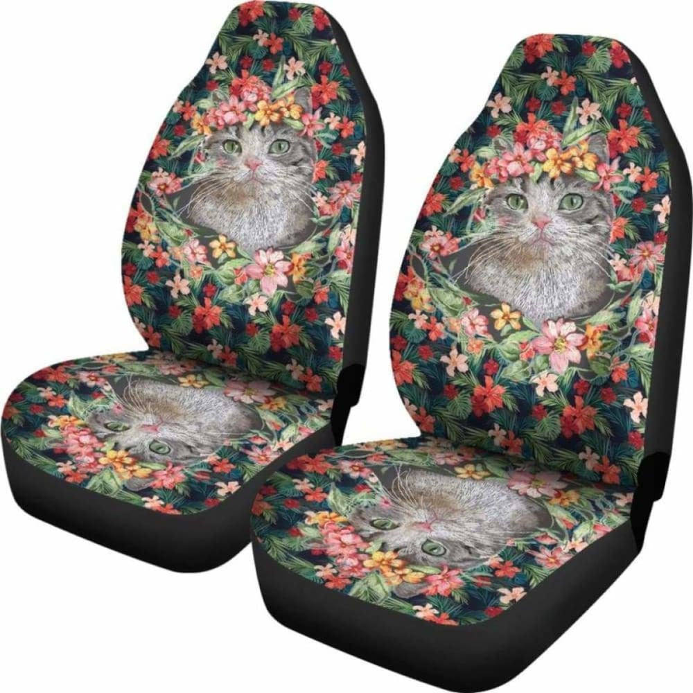 Cat Hawaii Car Seat Covers