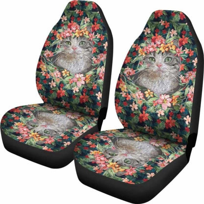 Cat Hawaii Car Seat Covers
