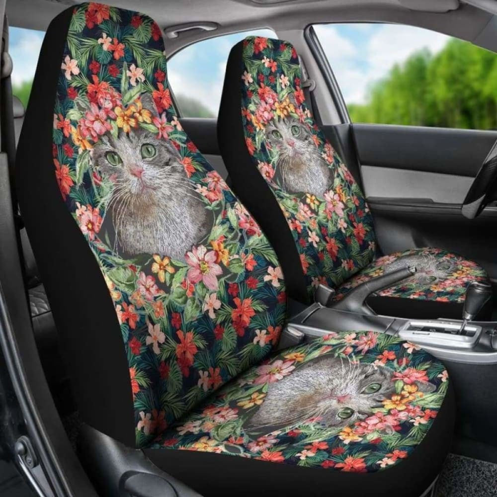 Cat Hawaii Car Seat Covers