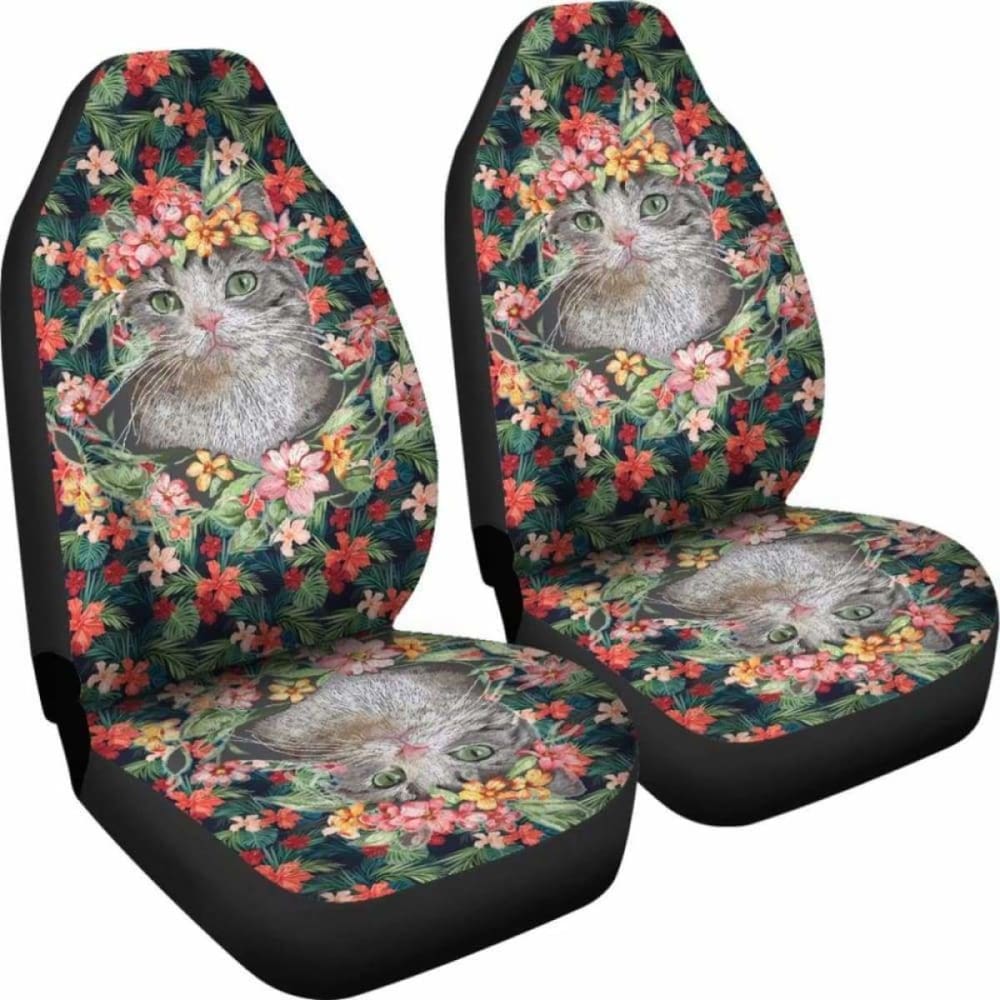 Cat Hawaii Car Seat Covers