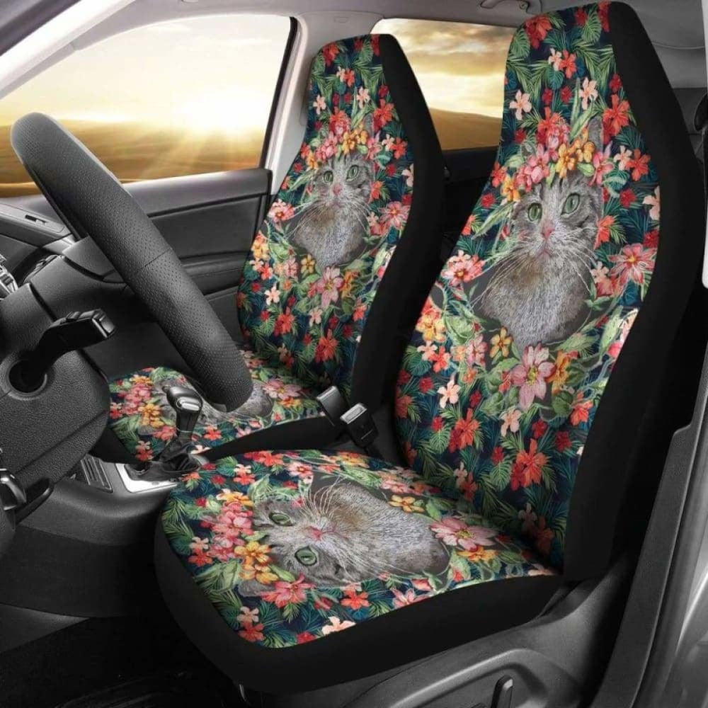 Cat Hawaii Car Seat Covers