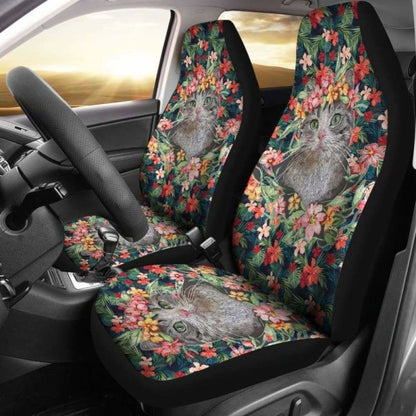 Cat Hawaii Car Seat Covers