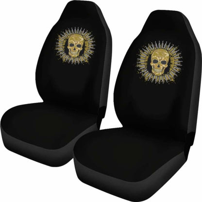 Skull Coat Of Arms Seat Cover