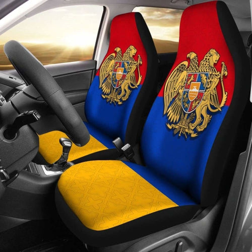 Coat Of Arms Armenia Car Seat Covers Flag Pattern Amazing