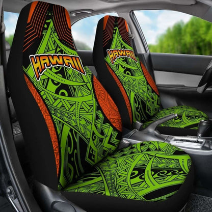 Polynesian Hawaii Car Seat Covers - Tribal Wave -