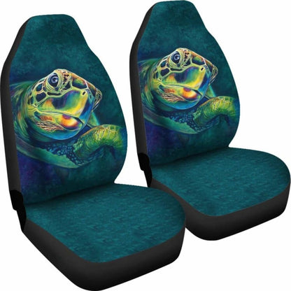 Polynesian Car Seat Covers - Sea Turtle'S Head -