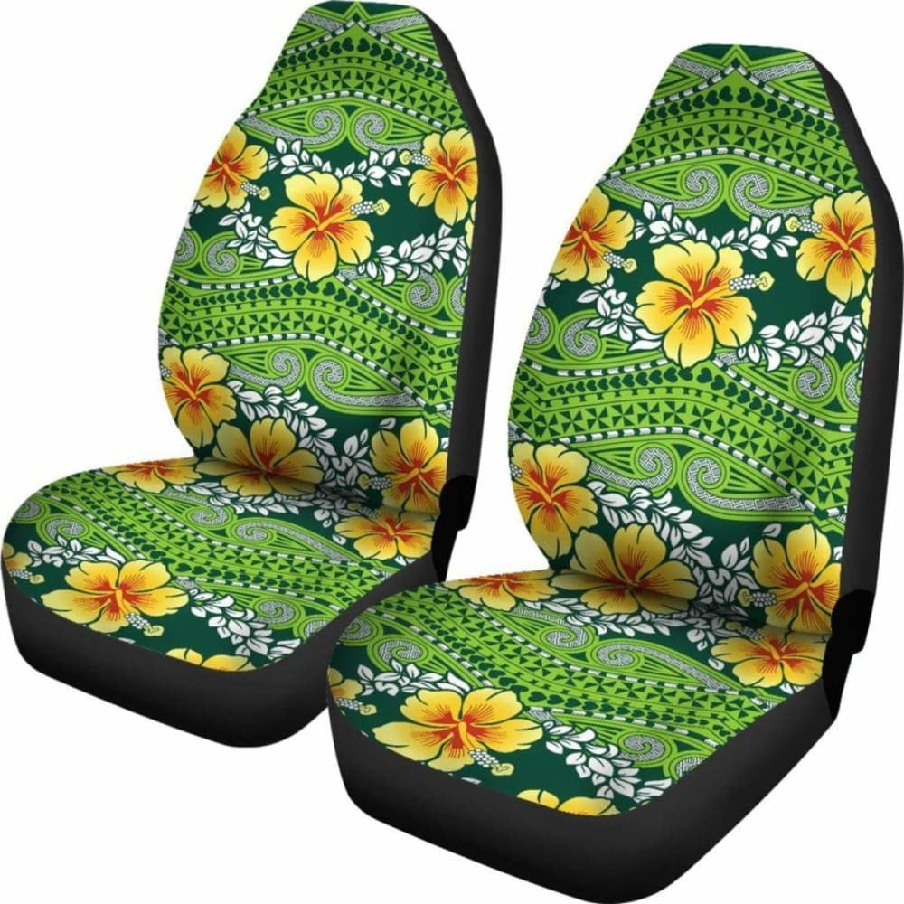 Polynesian Car Seat Covers - Polynesian Hibiscus Patterns -