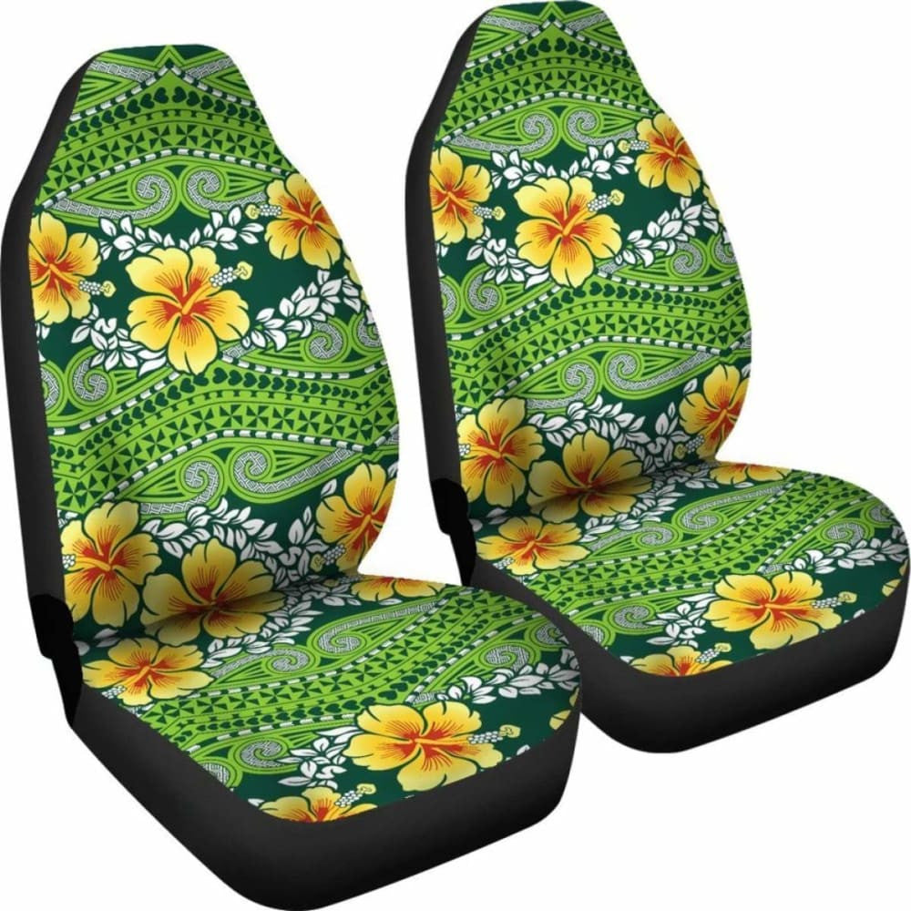 Polynesian Car Seat Covers - Polynesian Hibiscus Patterns -
