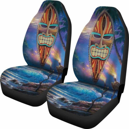 Tiki Night Background Car Seat Covers Amazing