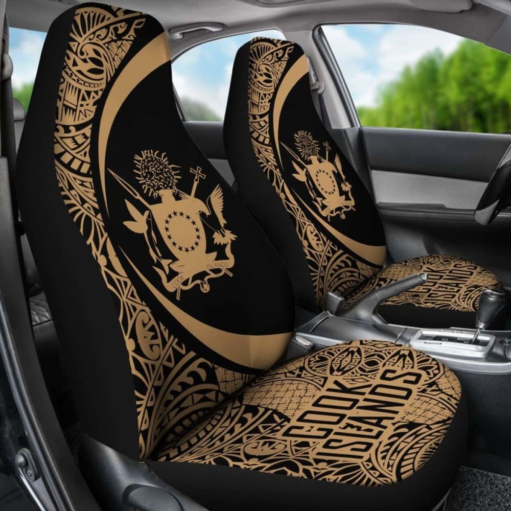 Cook Islands Polynesian Car Seat Cover Circle Style  Amazing