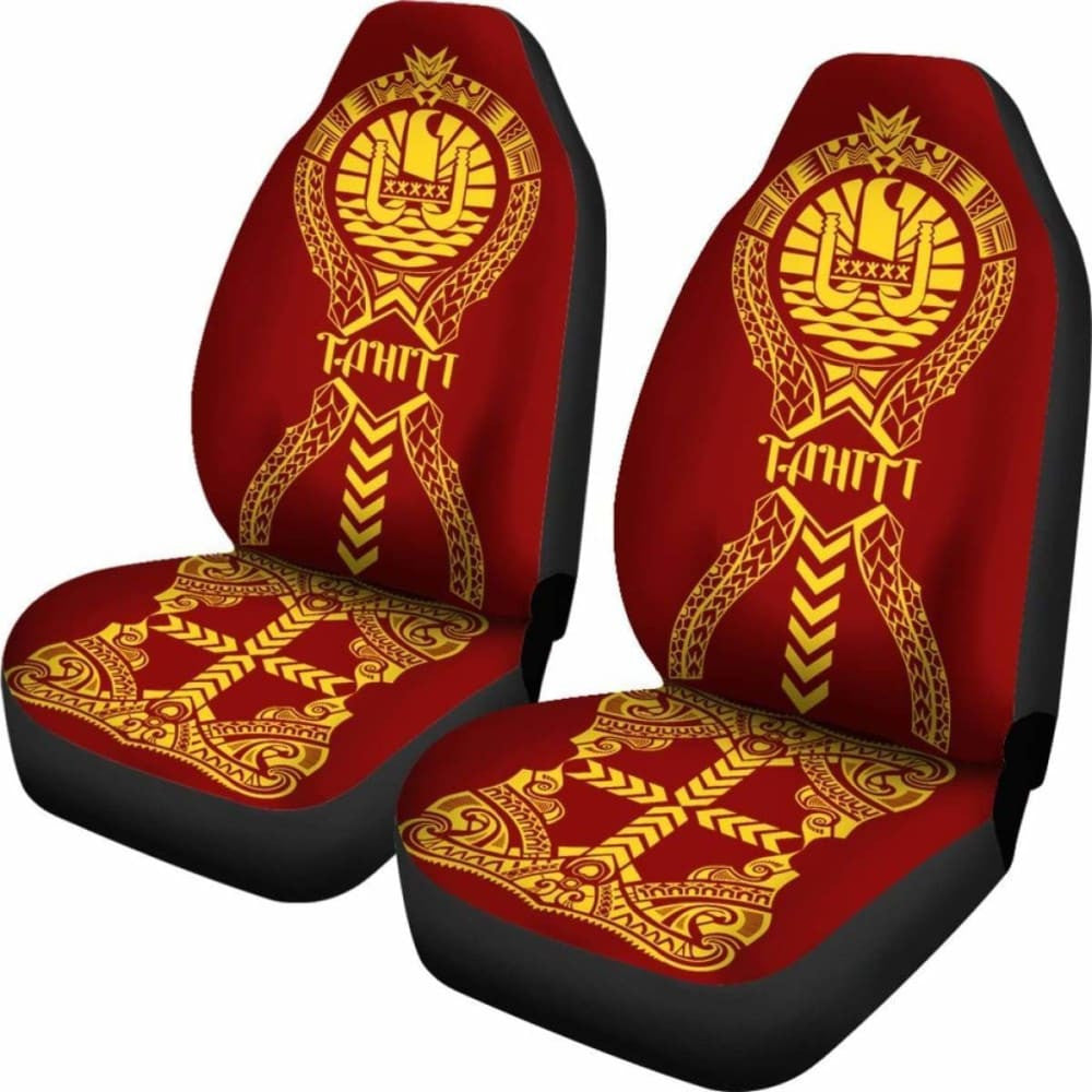 Tahiti Car Seat Covers Polynesian Tribal Luxury